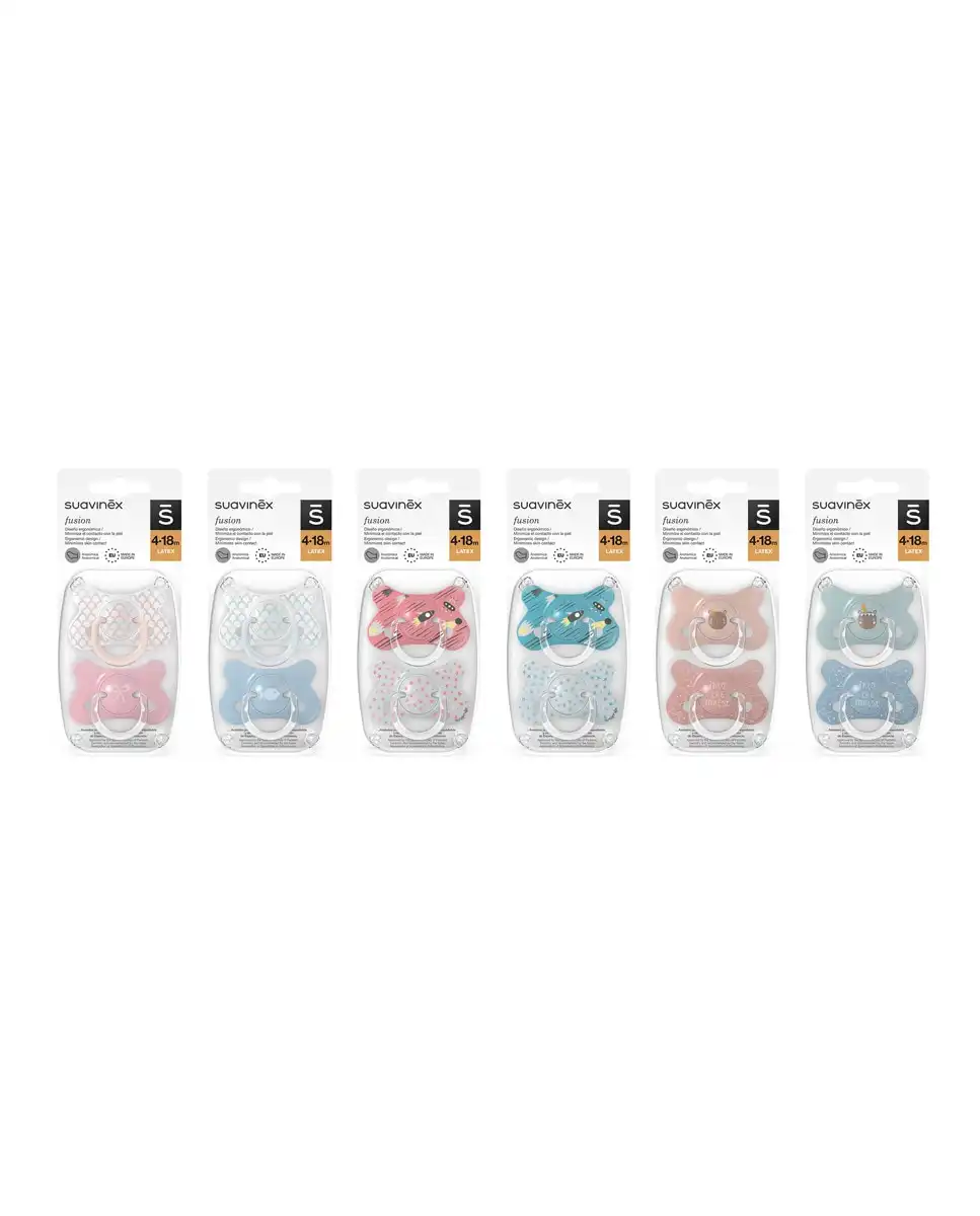 Suavinex - Pack De 2 Chupetes Látex Fusion - Suavinex - Comparador de precios