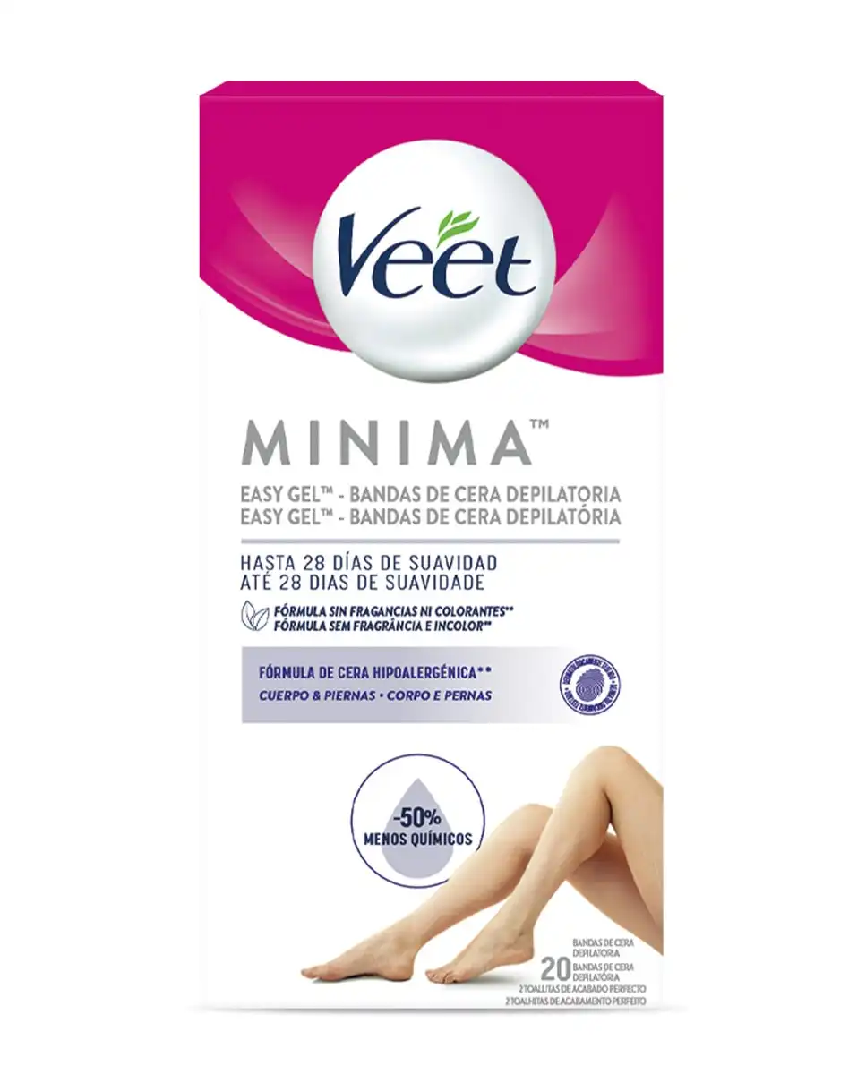 Veet - Bandas Depilatorias Corporales Minima Hipoalergénicas 20 Unidades - Veet - Comparador de precios