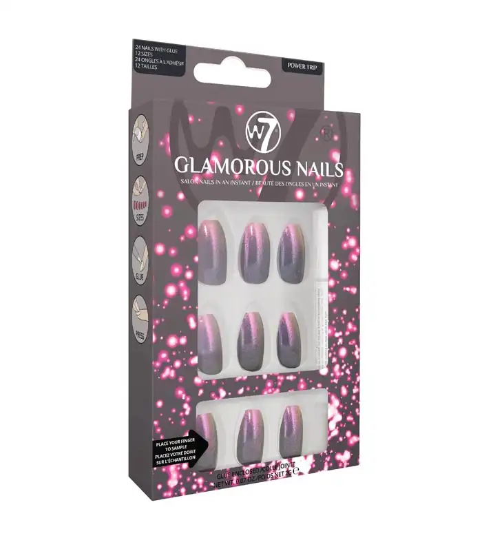 W7 - Uñas postizas Glamorous Nails - Power Trip - W7 - Comparador de precios