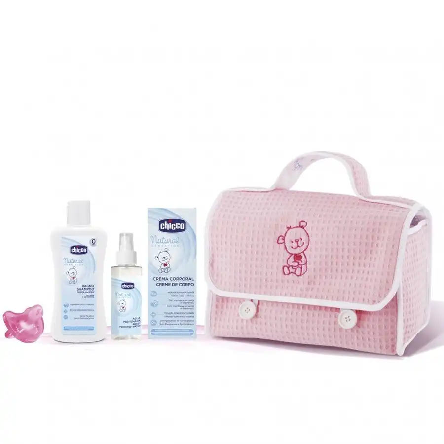 Chicco Chicco Bolsa Neceser Baby Piqué Rosa, 1 un - Chicco - Comparador de precios