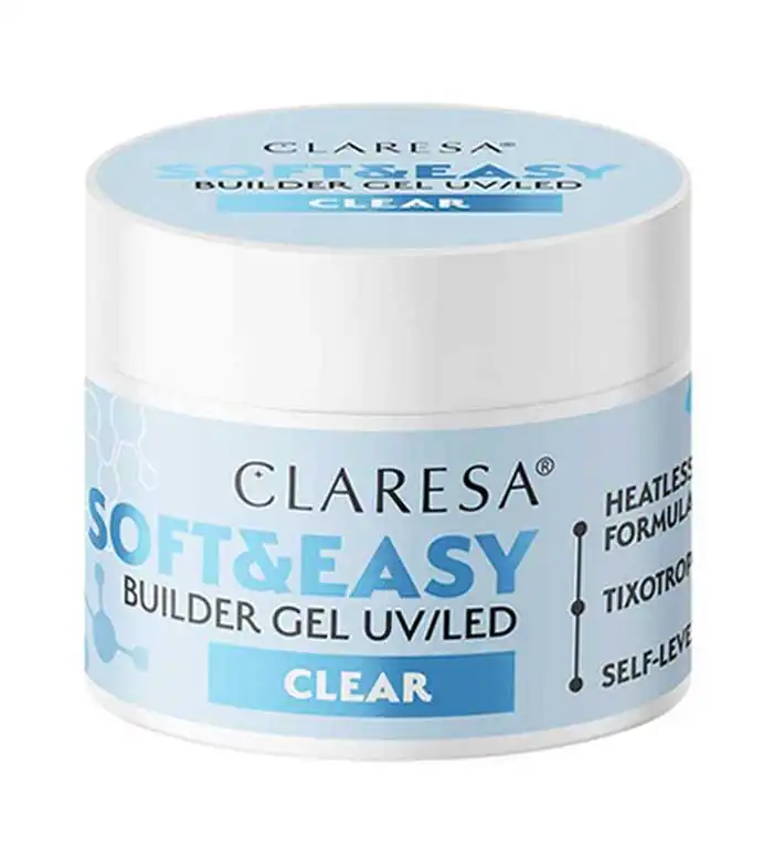 Claresa - Gel constructor Soft & Easy - Clear - 90 g - Claresa - Comparador de precios