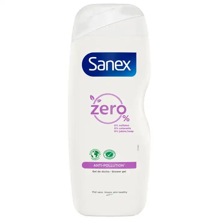 Gel de ducha Zero Anti-Pollution 600 ml - Sanex - Comparador de precios