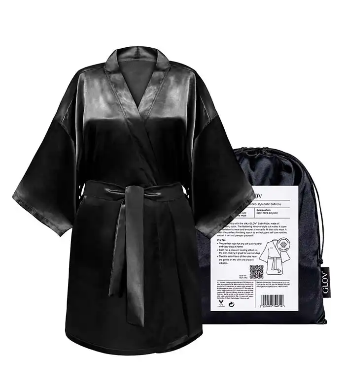 GLOV - Bata satén Kimono Style - Negra - Glov - Comparador de precios