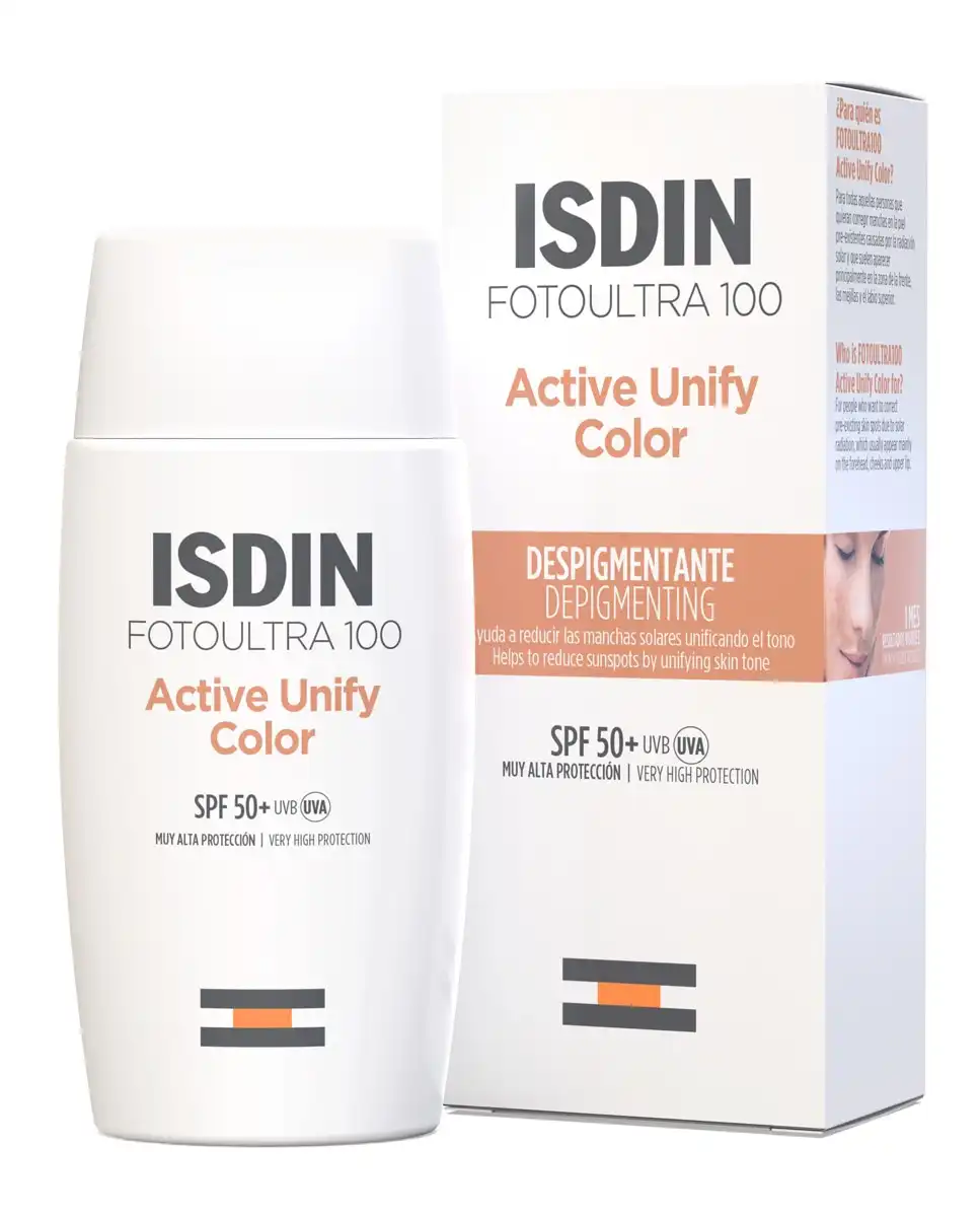 Isdin - Fotoprotector Fluido Fusión Color Active Unify FotoUltra 100 SPF 50+ Con Color - Isdin - Comparador de precios