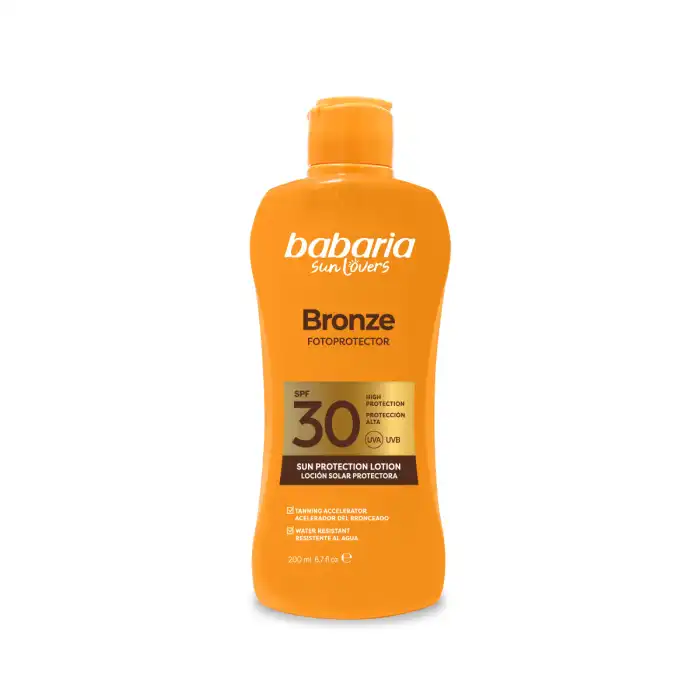 Leche Protectora Solar Bronze SPF30 200 ml - Babaria - Comparador de precios
