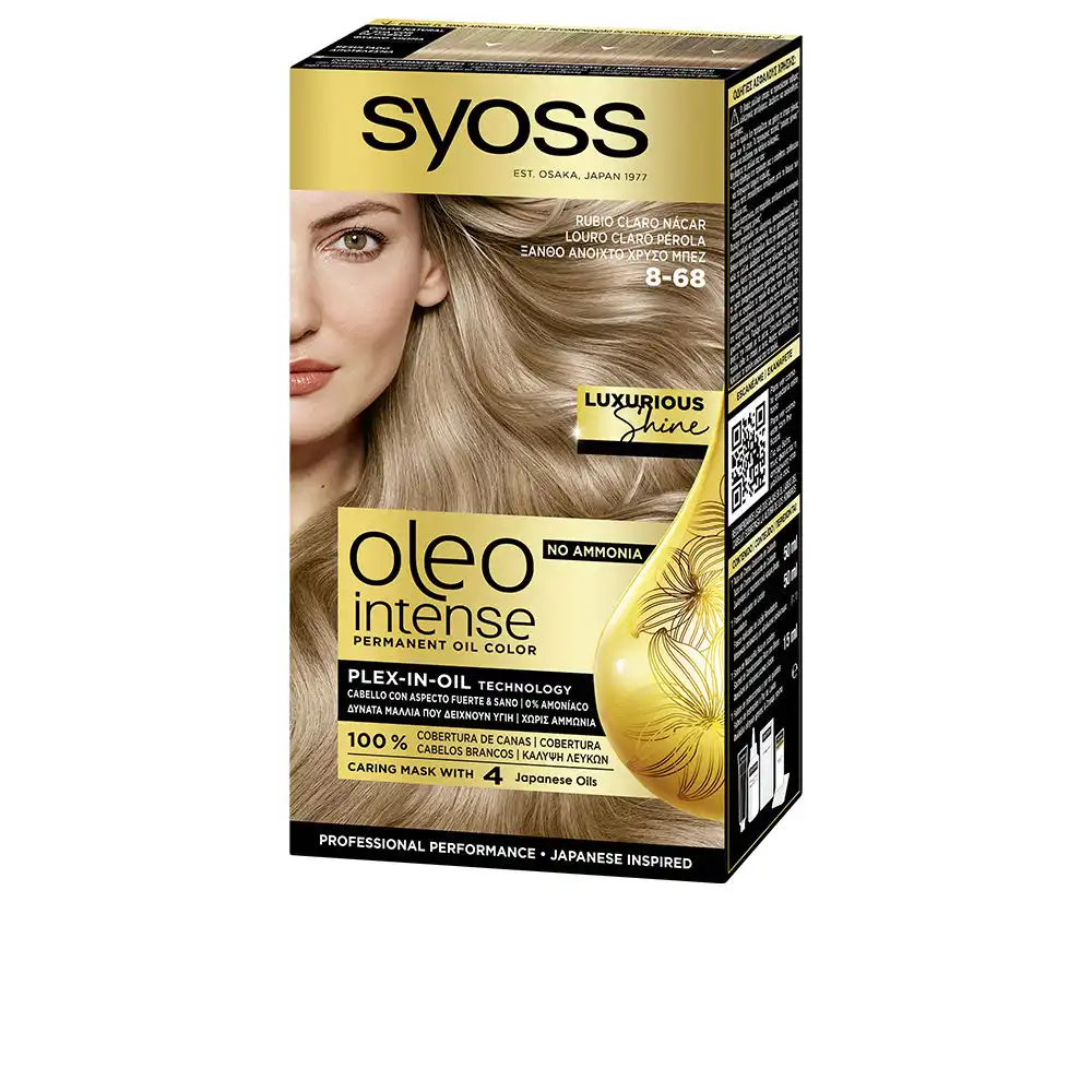 Oleo Intense tinte sin amoniaco #8-68-rubio claro nácar 5 u - Syoss - Comparador de precios