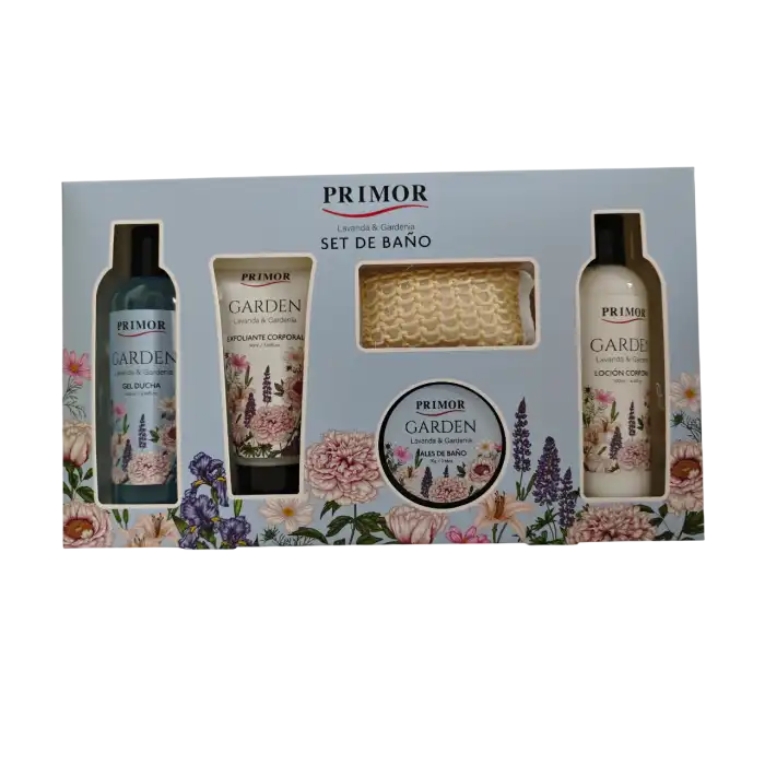 Set de Baño 5 Piezas Lavanda - Gardenia 490 ml - PRIMOR - Comparador de precios