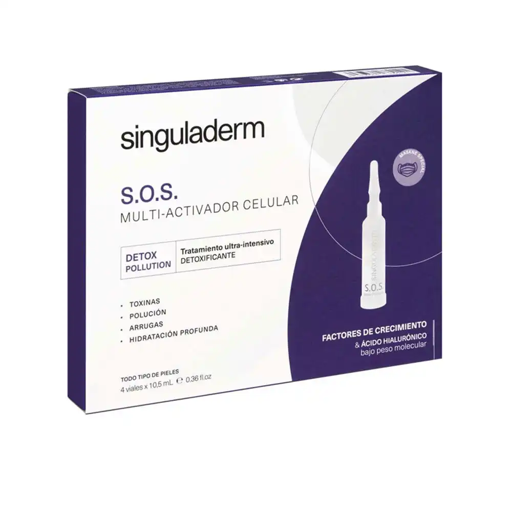 Singuladerm S.O.S. detox-polution 4 x 10,5 ml - Singuladerm - Comparador de precios