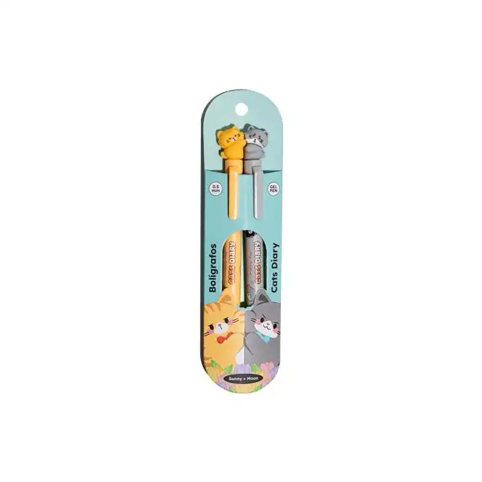 Set 2 Bolígrafos Cats Diary - Woo oow - Comparador de precios