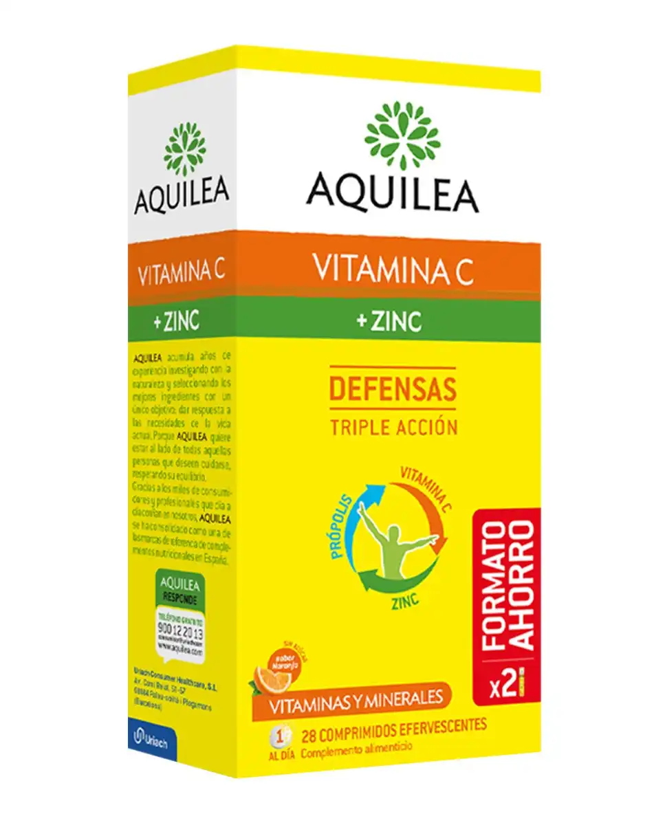 Aquilea - 28 Comprimidos Efervescentes Vitamina C+ Zinc - Aquilea - Comparador de precios