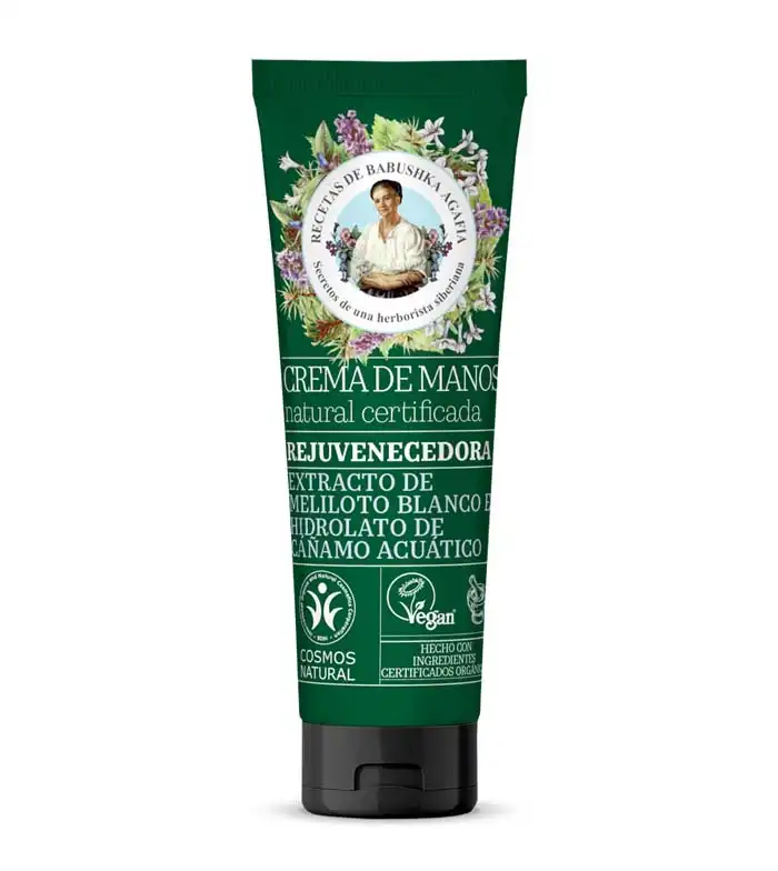 Babushka Agafia - Crema de manos rejuvenecedora - Extracto de meliloto blanco e hidrolato de cáñamo acuático - Babushka Agafia - Comparador de precios