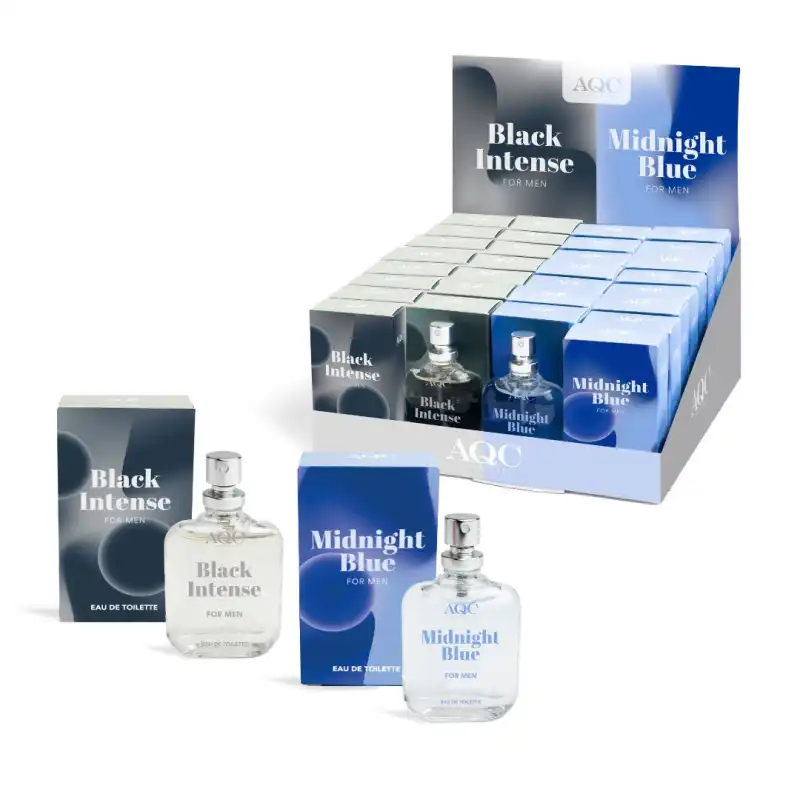 Black Intense Y Midnight Blue Eau De Toilette 15 Ml - AQC Fragrances - Comparador de precios