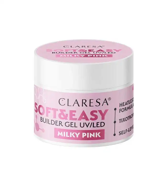 Claresa - Gel constructor Soft & Easy - Milky pink - 45 g - Claresa - Comparador de precios