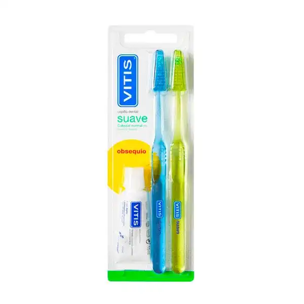 Duplo Cepillo Dental Suave - Vitis - Comparador de precios