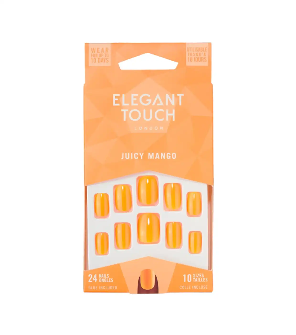 Elegant Touch - Uñas postizas Colour Nails - Juicy Mango - Elegant Touch - Comparador de precios
