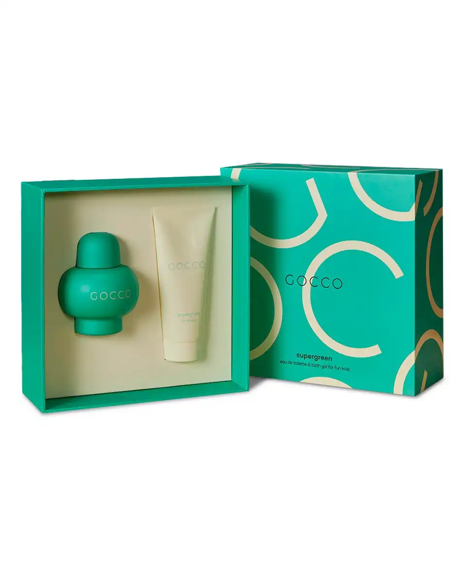 Estuche Supergreen fragancia 75ml + gel 100ml Gocco 175 ml - Gocco - Comparador de precios