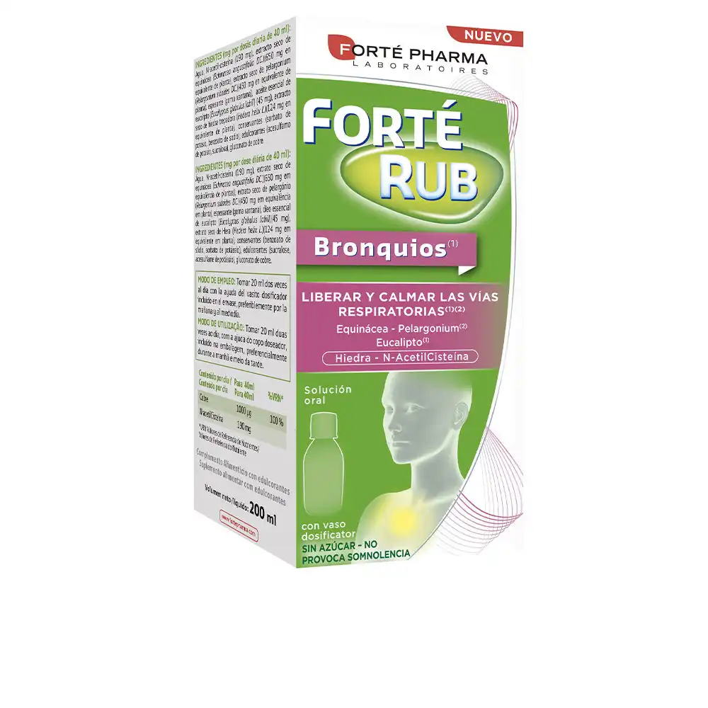 Forté Rub bronquios jarabe 200 ml - Forté Pharma - Comparador de precios