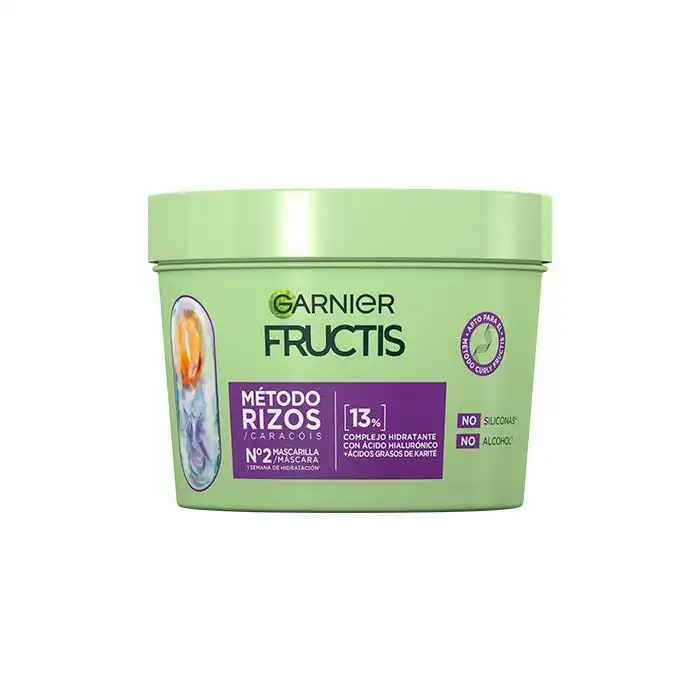 Fructis Método Rizos Mascarilla nº2 para Rizos Hidratados 370 ml - Garnier - Comparador de precios
