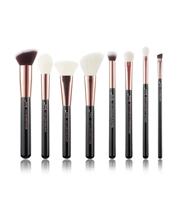 Jessup Beauty - Set de brochas 8 piezas - T159: Black/Rose Gold - Jessup Beauty - Comparador de precios