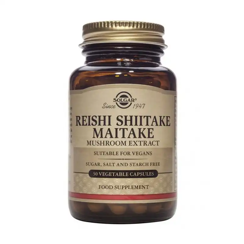 Reishi shiitake maitake cápsulas vegetales - SOLGAR - Comparador de precios