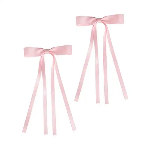 Satin Hair Bow Duo Pink - Brushworks - Comparador de precios
