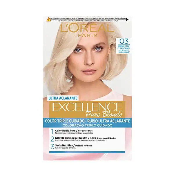 Tinte Excellence Creme Supreme 03 Rubio Ultra Claro Ceniza - Excellence - Comparador de precios