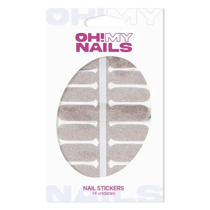 Oh My Nails Stickers Rose Gold Glitter - You Are The Princess - Comparador de precios