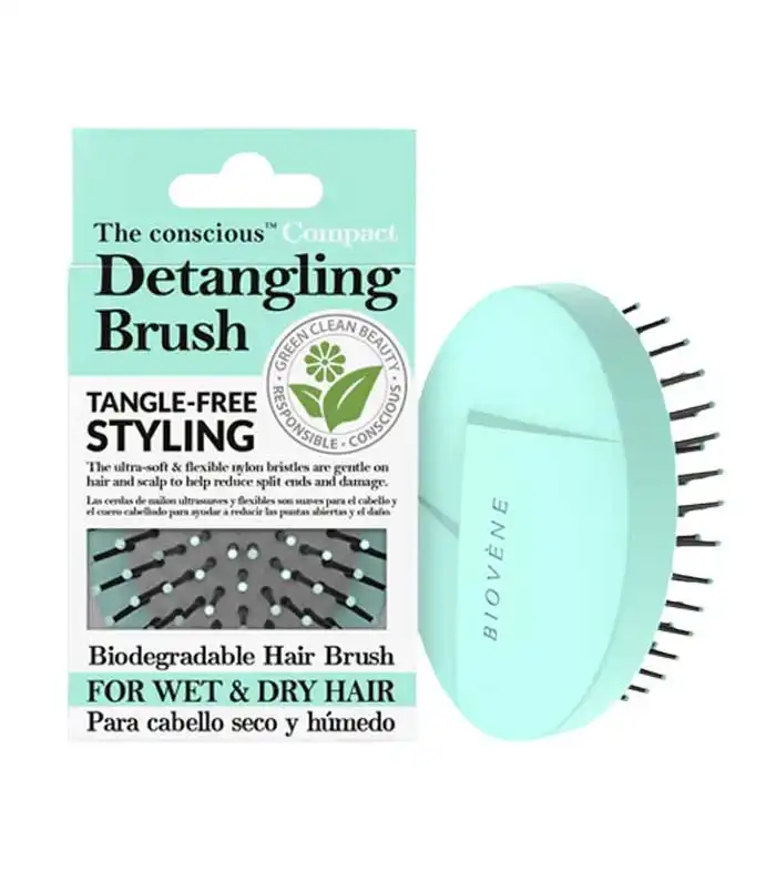 BIOVENE Cepillo Desenredante Compacto Biodegradable Mint Green, 1 un - Biovene - Comparador de precios