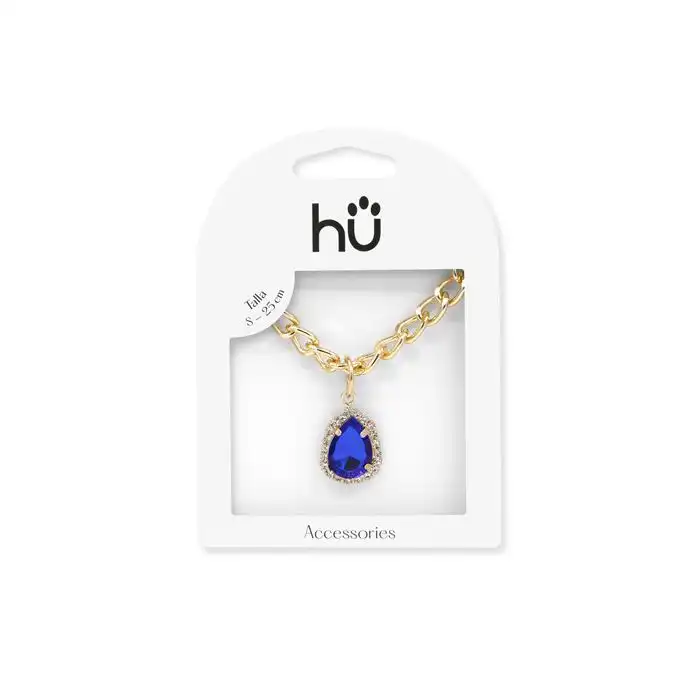 Collar Pet Piedra Azul - Hu - Comparador de precios