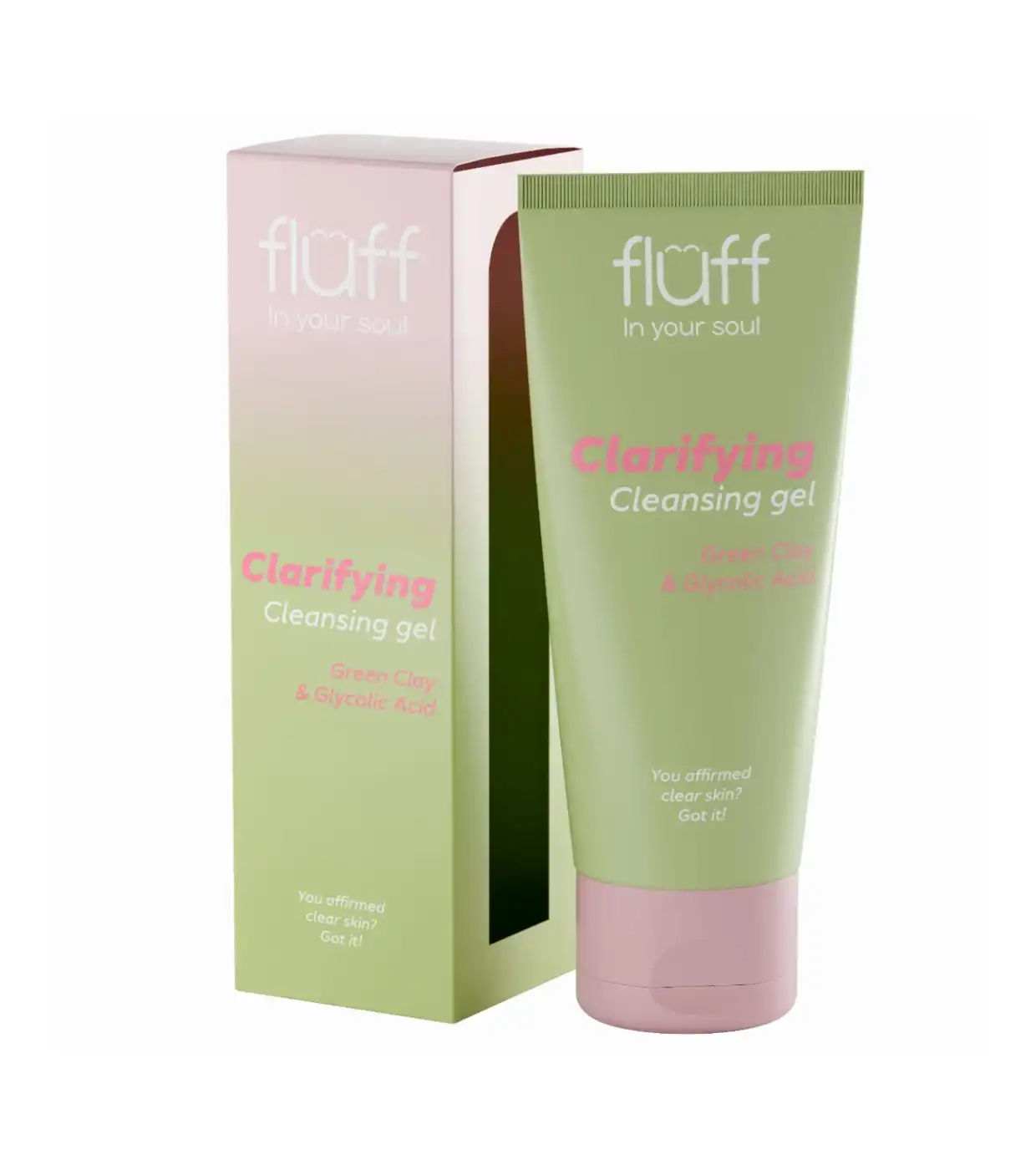 Fluff - *In Your Soul* - Gel limpiador facial con arcilla verde y ácido glicólico Clarifying Gel - Fluff - Comparador de precios