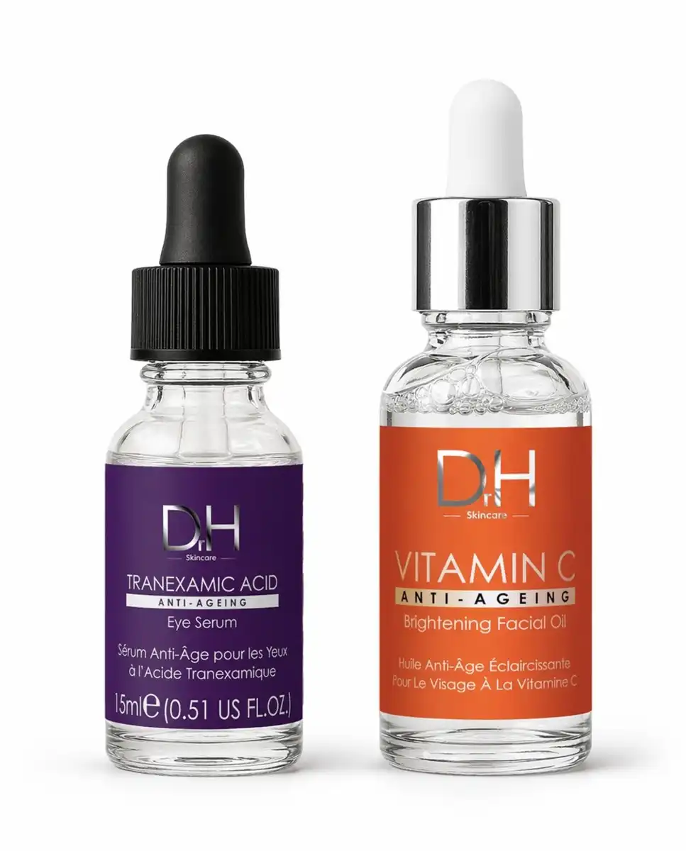 Kit antiedad e iluminador para rostro y ojos Dr H 700 65 ml - Skin Chemists - Comparador de precios
