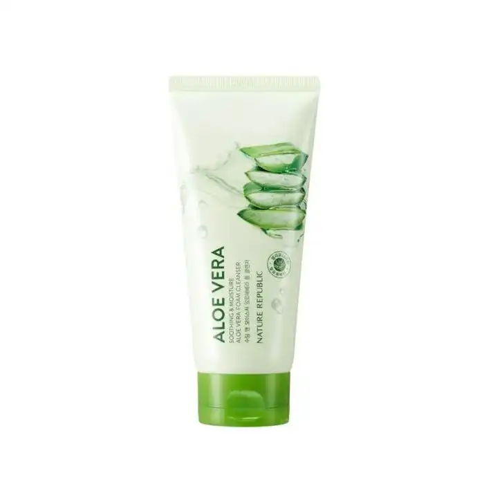 Limpiador Facial en Espuma de Aloe Vera 150 ml - Nature Republic - Comparador de precios