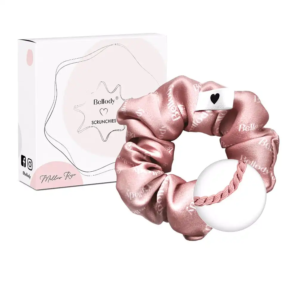 Original Silk Scrunchies #mellow rose 1 u - Bellody - Comparador de precios