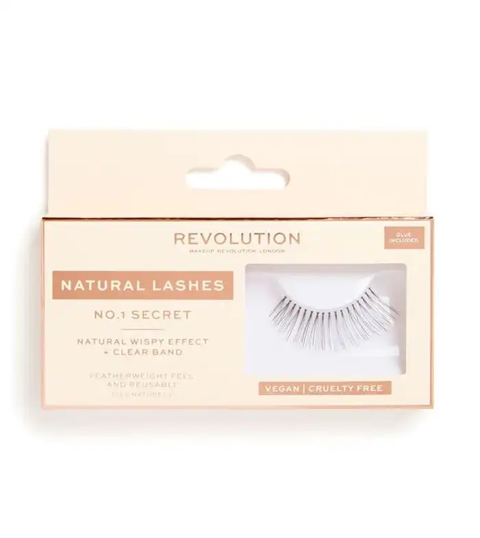 Revolution - Pestañas postizas Natural Lashes - Nº.1 Secret - Makeup Revolution - Comparador de precios