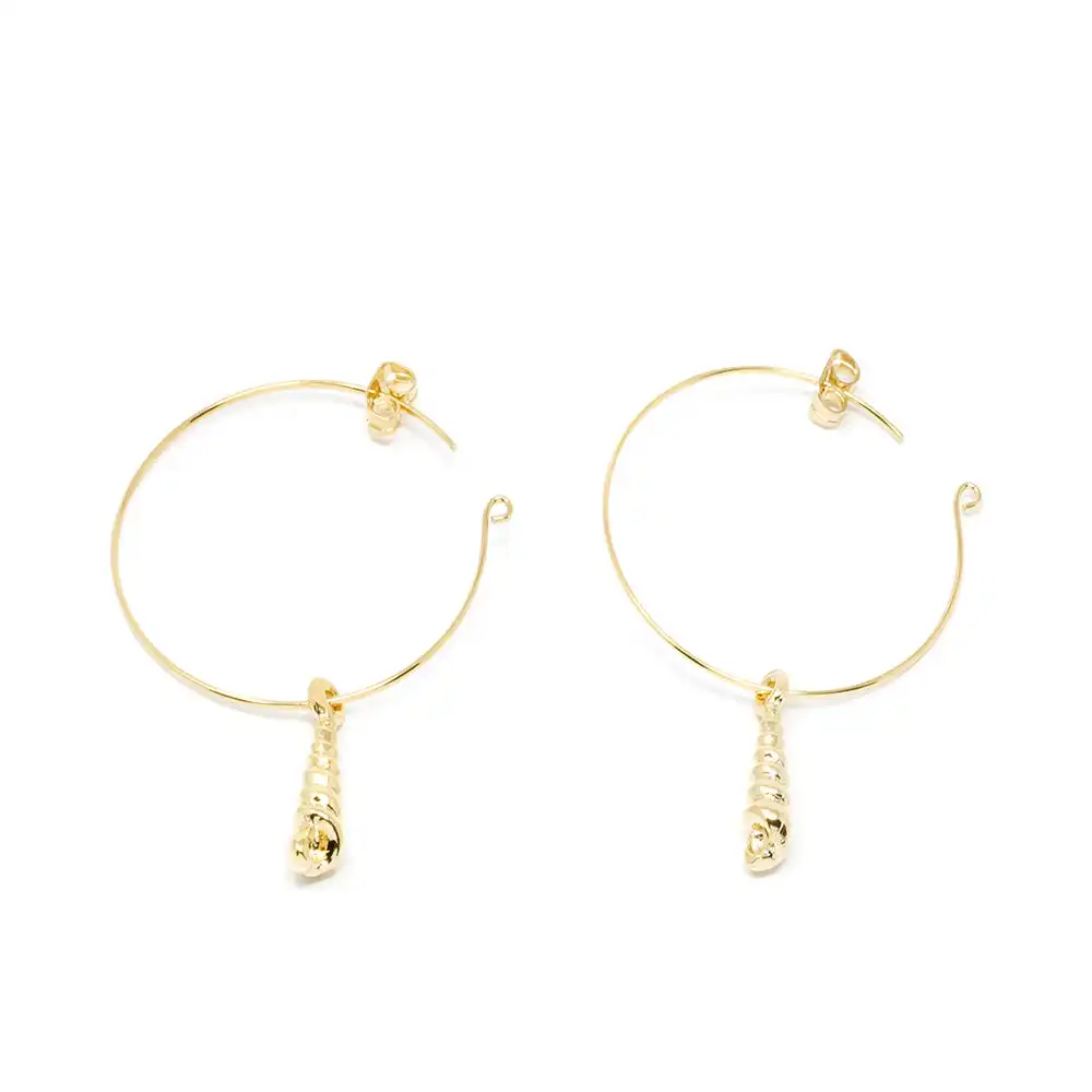 Agulla pendientes #oro brillo 1 u - Shabama - Comparador de precios
