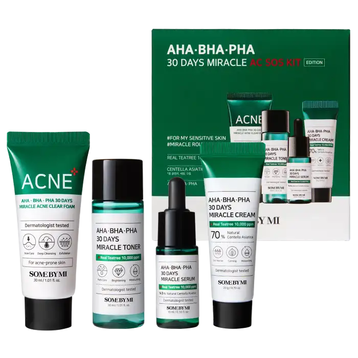 AHA BHA PHA 30 Days Miracle AC SOS Kit - Some By Mi - Comparador de precios