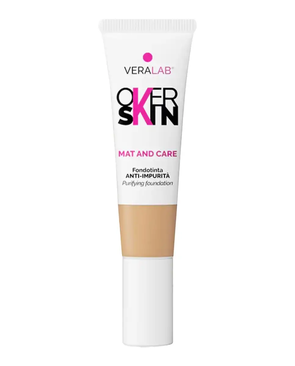 Base de Maquillaje Mat And Care Overskin 07 WARM - Veralab - Comparador de precios