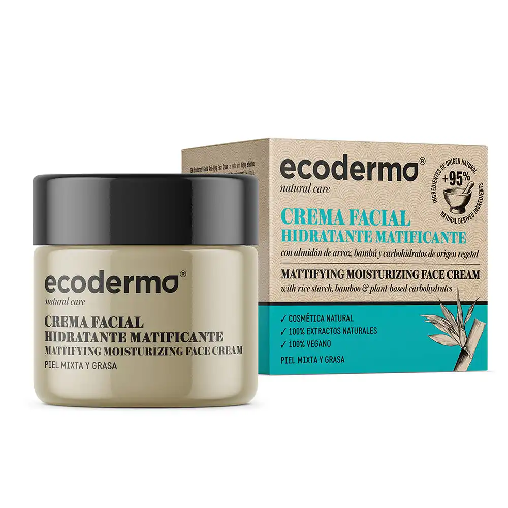 Crema Facial hidratante matificante 50 ml - ECODERMA - Comparador de precios