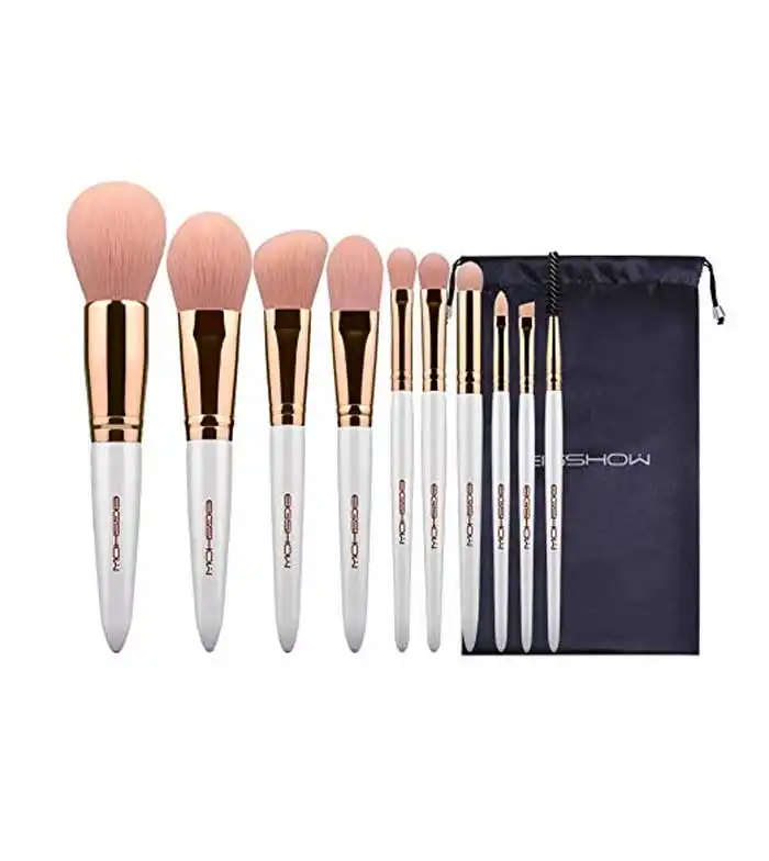 Eigshow - *Vegan Series* - Set 10 brochas de nanofibra - Rose Gold - Eigshow - Comparador de precios