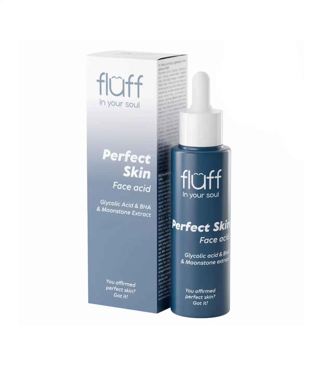 Fluff - *In Your Soul* - Peeling facial alisante con ácido glicólico y BHA Perfect Skin - Fluff - Comparador de precios