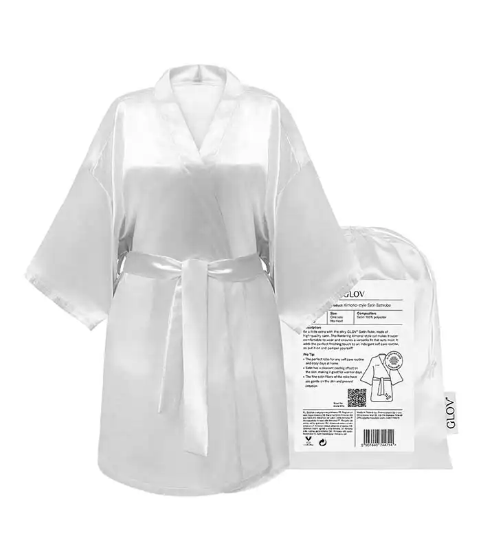 GLOV - Bata satén Kimono Style - Blanca - Glov - Comparador de precios