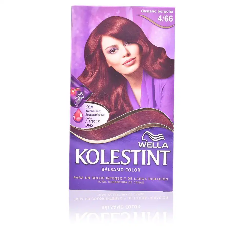 Kolestint tinte bálsamo color #4,66 castaño borgoña 1 u - Wella Kolestint - Comparador de precios