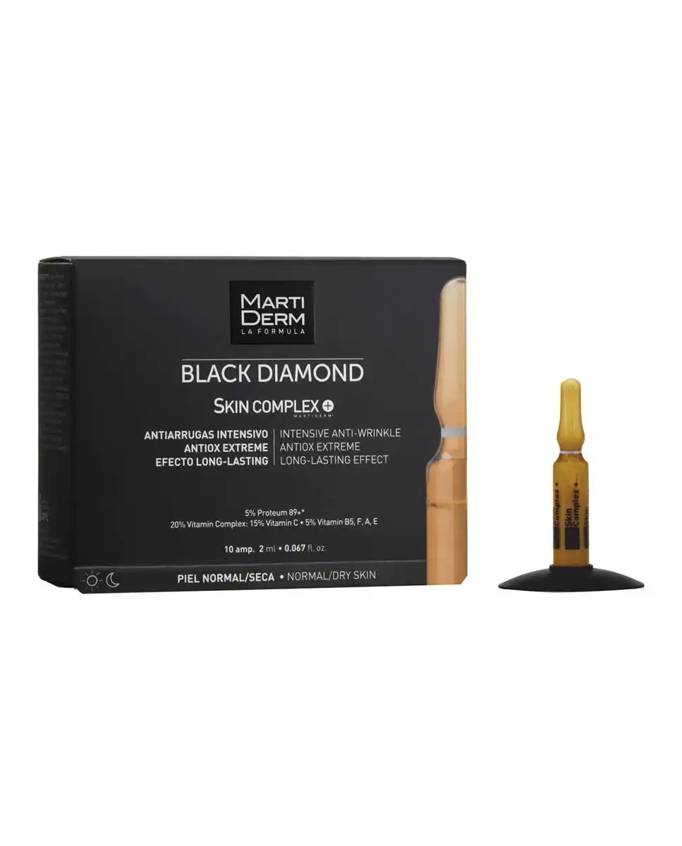 MartiDerm - 10 Ampollas Antiedad Skin Complex Advanced Black Diamond - MartiDerm - Comparador de precios