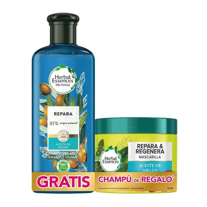 Mascarilla Repara - Regenera + Champú Repara - Herbal Essences - Comparador de precios
