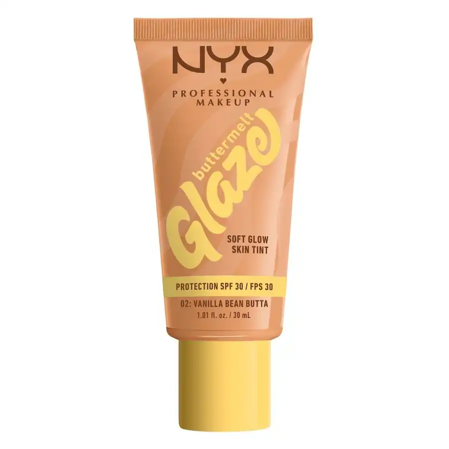 NYX Professional Makeup - Buttermelt Glaze FPS 30 Bases de maquillaje 30 ml 02W - VANILLA BEAN BUTTA - NYX Professional Makeup - Comparador de precios