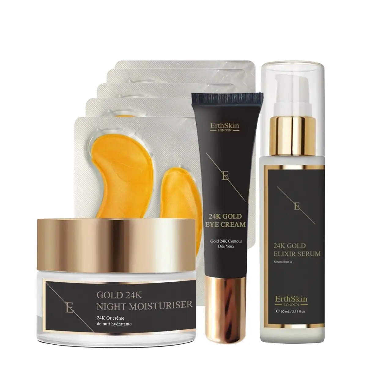 Set revitalizador de ojos Komplettes 24K Set de tratamiento facial - ErthSkin London - Comparador de precios
