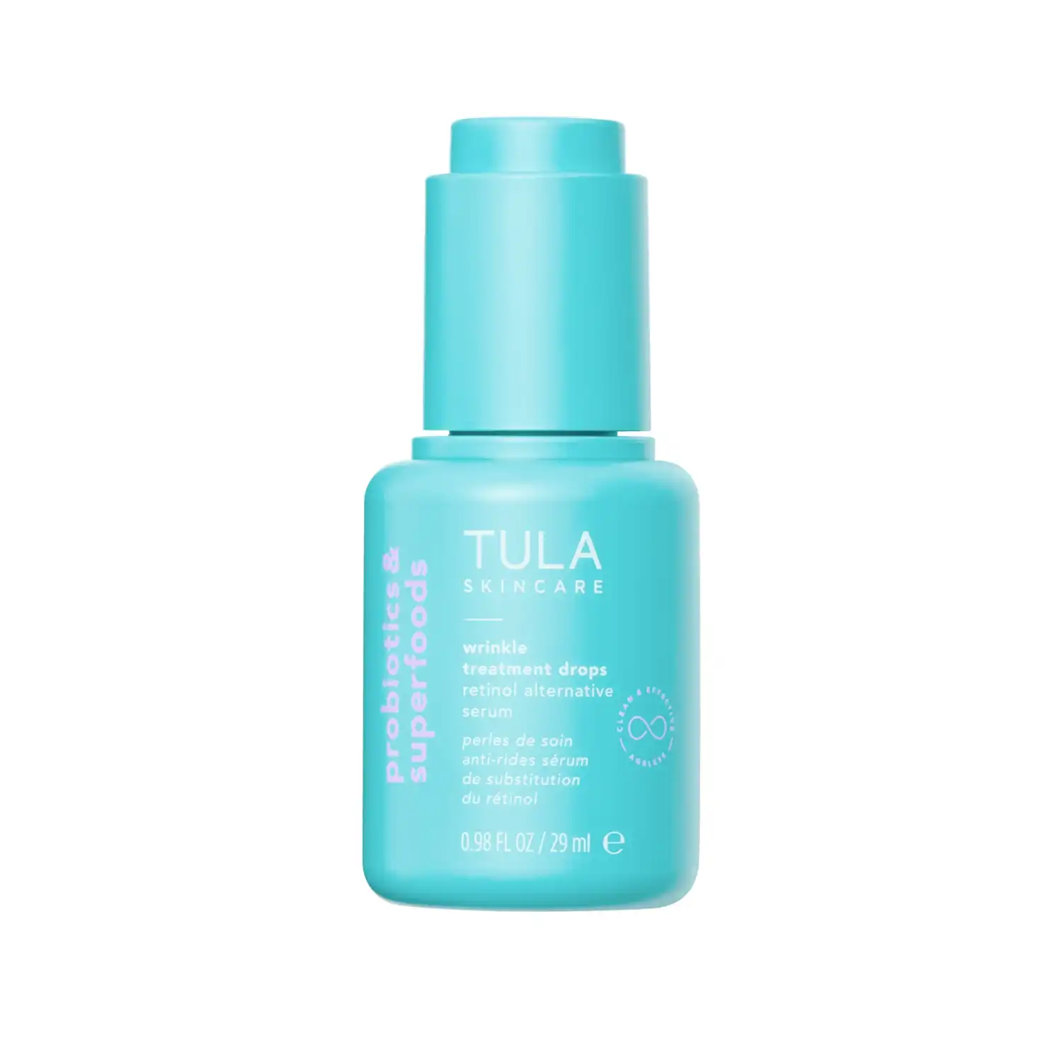 TULA - Probiotics & Superfoods Wrinkle Treatment Drops Retinol Alternative Sérums faciales antiedad 29 ml unisex - Tula - Comparador de precios