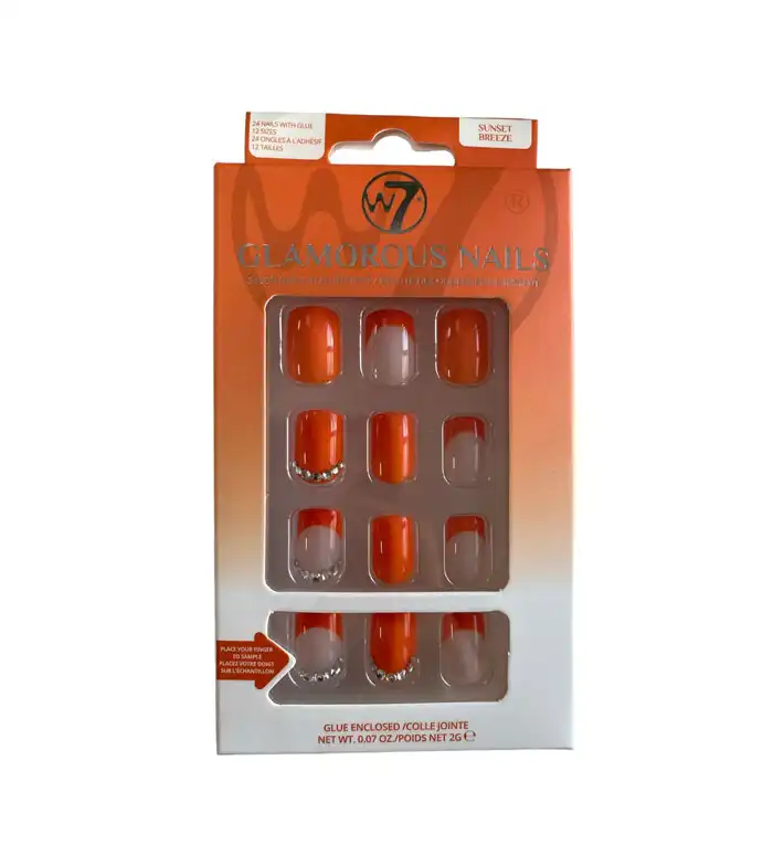 W7 - Uñas postizas Glamorous Nails - Sunset Breeze - W7 - Comparador de precios
