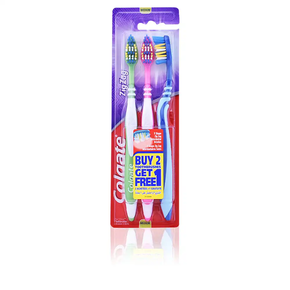ZIG ZAG cepillo dientes #medium 3 uds - Colgate - Comparador de precios