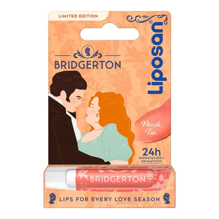 Bridgerton Bálsamo Labial 24h Hidratación Peach Tea 4.8 gr - Liposan - Comparador de precios